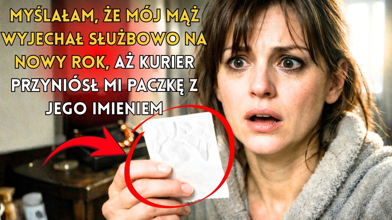 Myślałam, że mój mąż wyjechał służbowo na Nowy Rok, aż kurier przyniósł mi paczkę z jego imieniem