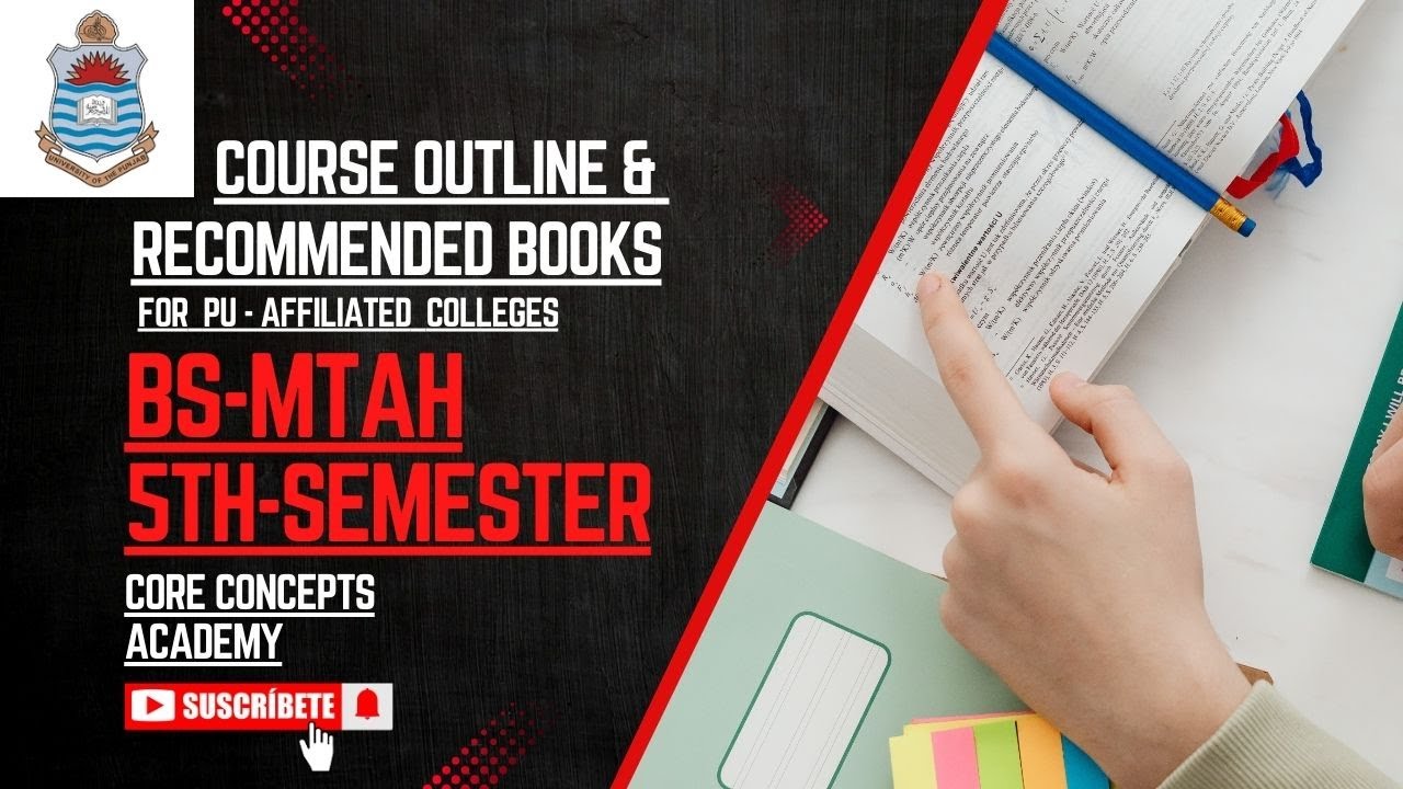 Bs-Math 5th-semester /course outline & recommended books/Pu-Affiliated colleges outilne