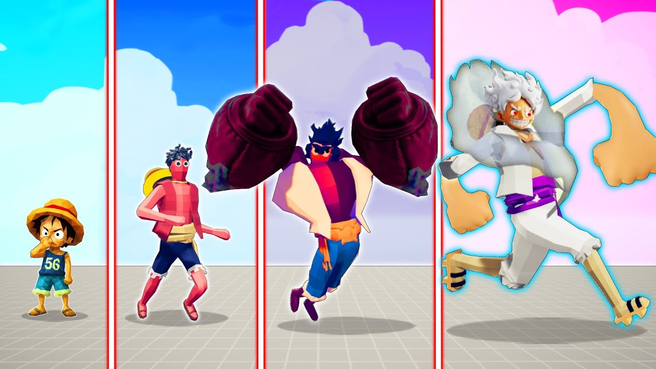Эволюция Монки Д. Луффи (One Piece Anime) | Вкладки - Totally Accurate Battle Simulator