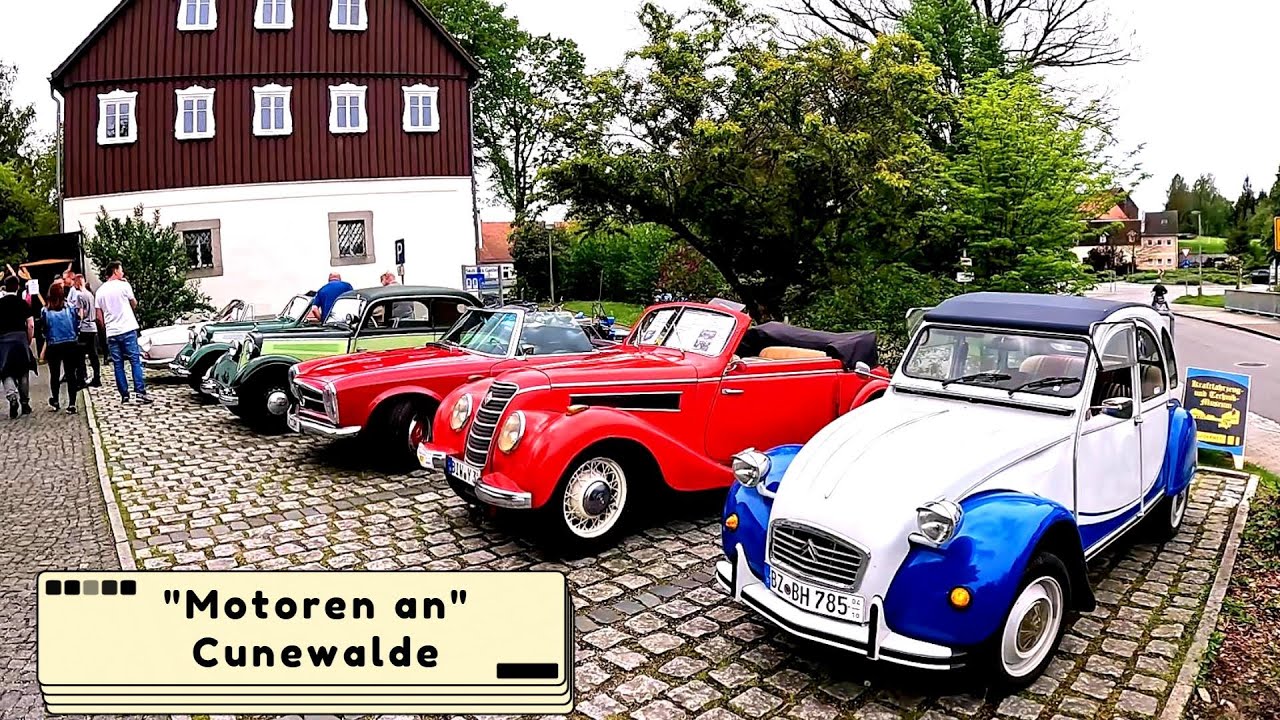 Oldtimer Cunewalde Motoren an