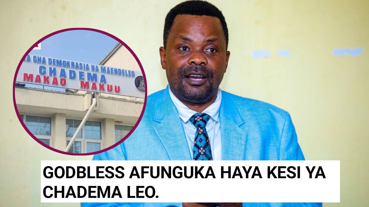 GODBLESS LEMA AFUNGUKA HAYA KESI YA CHADEMA INAYOENDELEA DODOMA LEO.