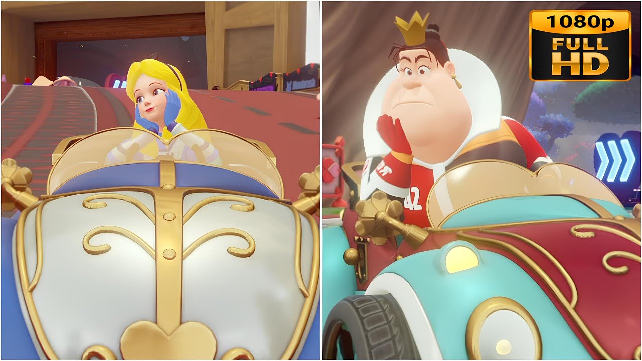 Disney Speedstorm All Alice In Wonderland Racers Gameplay and Unique Skill Showcase 1080p Full Hd