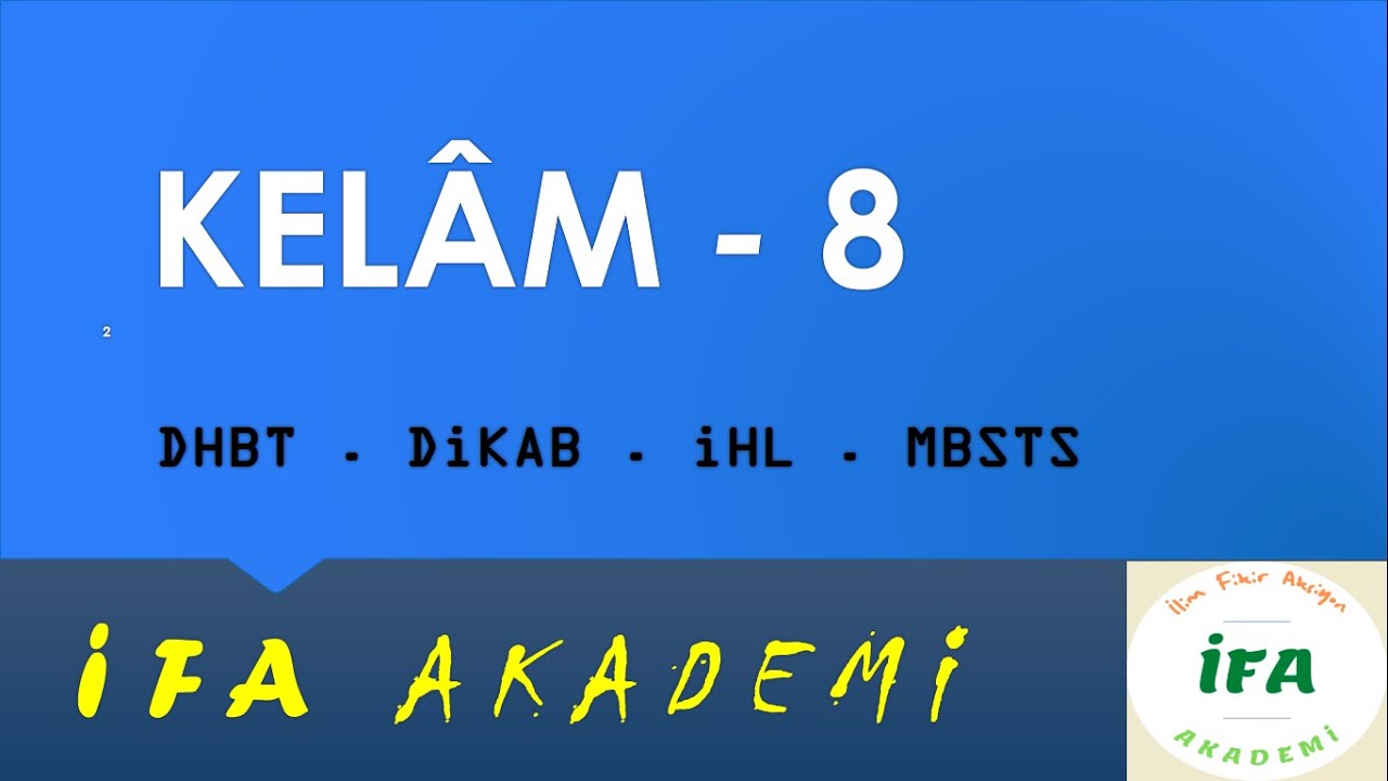 8) EŞ'ARİLİK ile MATURİDİLİK Arasındaki FARKLAR  ▸ Dikab, Dhbt - 2024