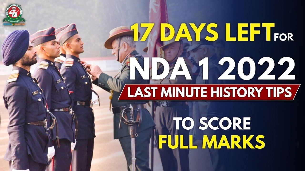 History Strategy for NDA-1 2022 Exam | Last Minute NDA History Tips | Best NDA Coaching in India
