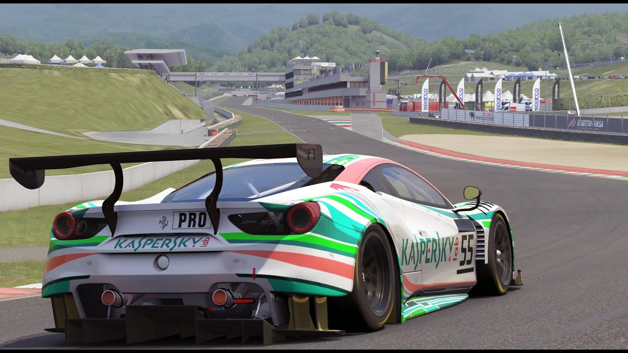 Ferrari 488 GT3 - Mugello World Record 1:45:297 - Assetto Corsa