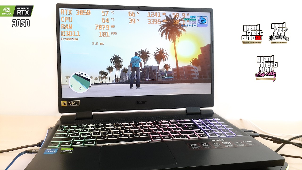 GTA Trilogy Definitive Edition &ndash; Acer Nitro 5 &ndash; RTX 3050 &ndash; Laptop + najlepsze ustawienia (2026)
