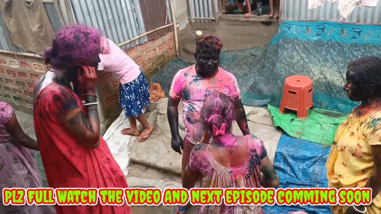 Holi Mai Bhoot Banake Sor Diya re Baba/Family with Holi video/Happy Holi