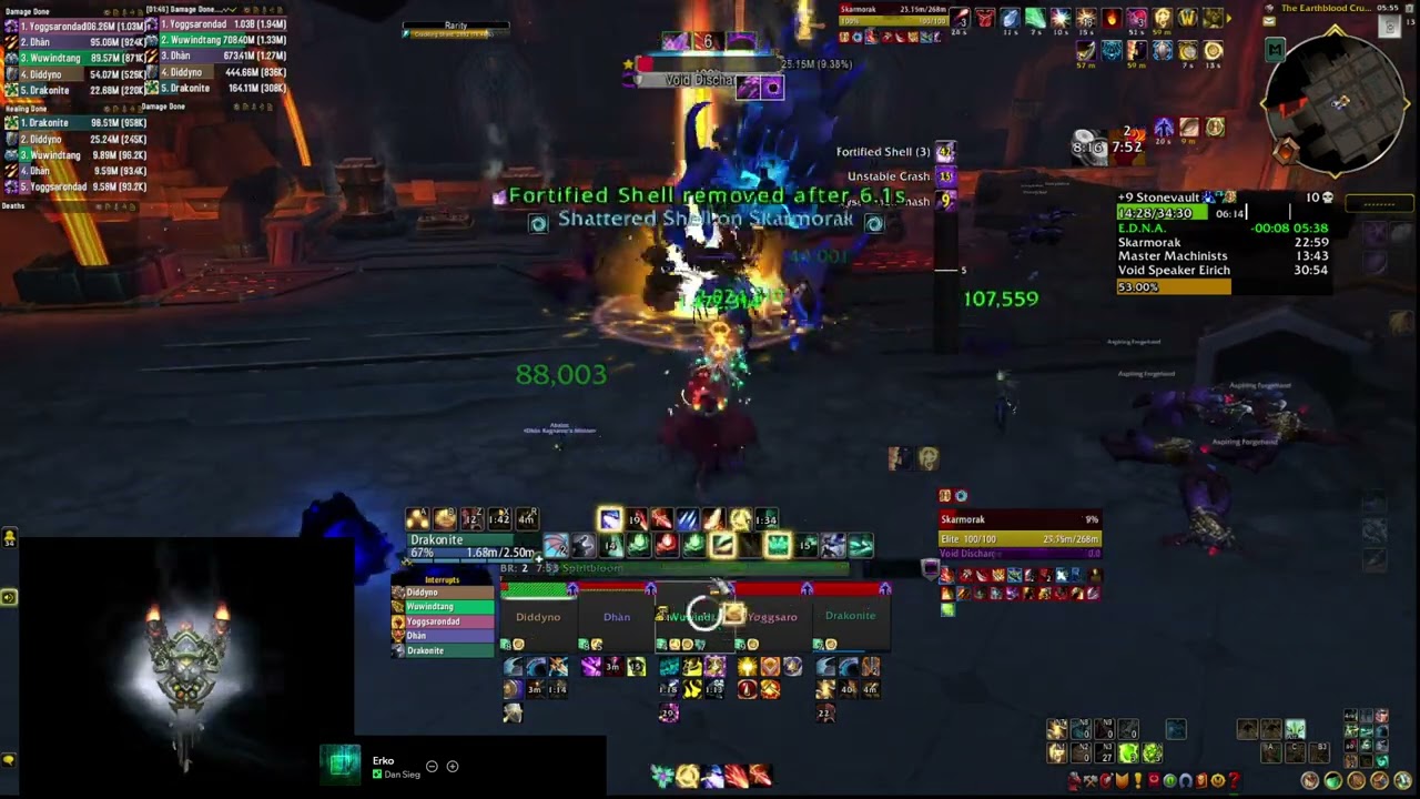 Stonevault M+9, Chronowarden Preservation Evoker