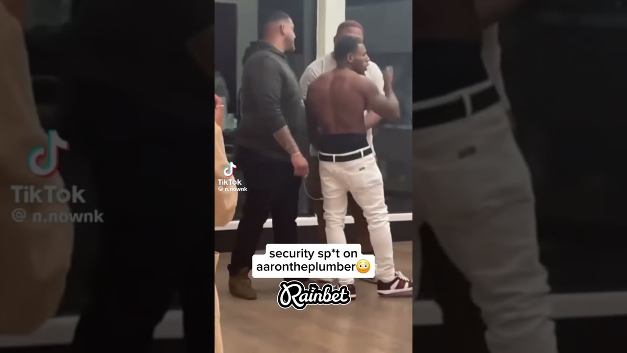 Aaron the plumber gets spit on by security....😱