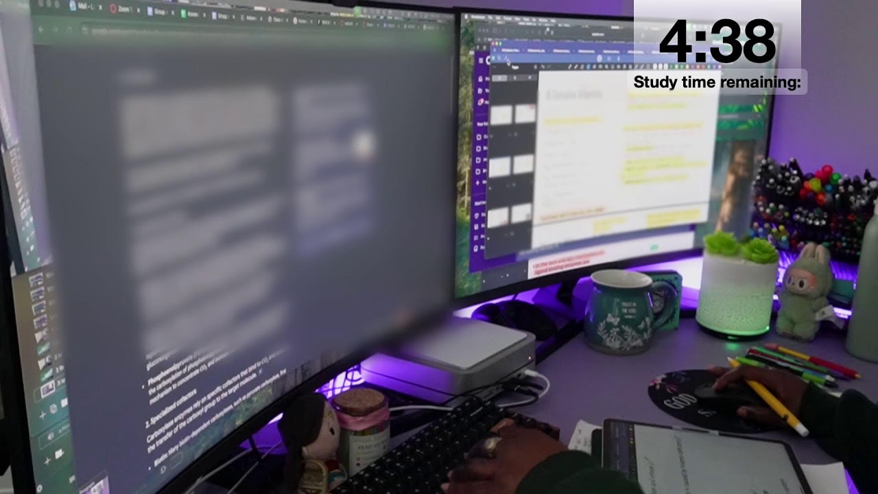 3-HOUR STUDY WITH ME | 50/10 Pomodoro | White Noise, Rain 🌧️ & Fireplace 🔥 | Dental Student 📚
