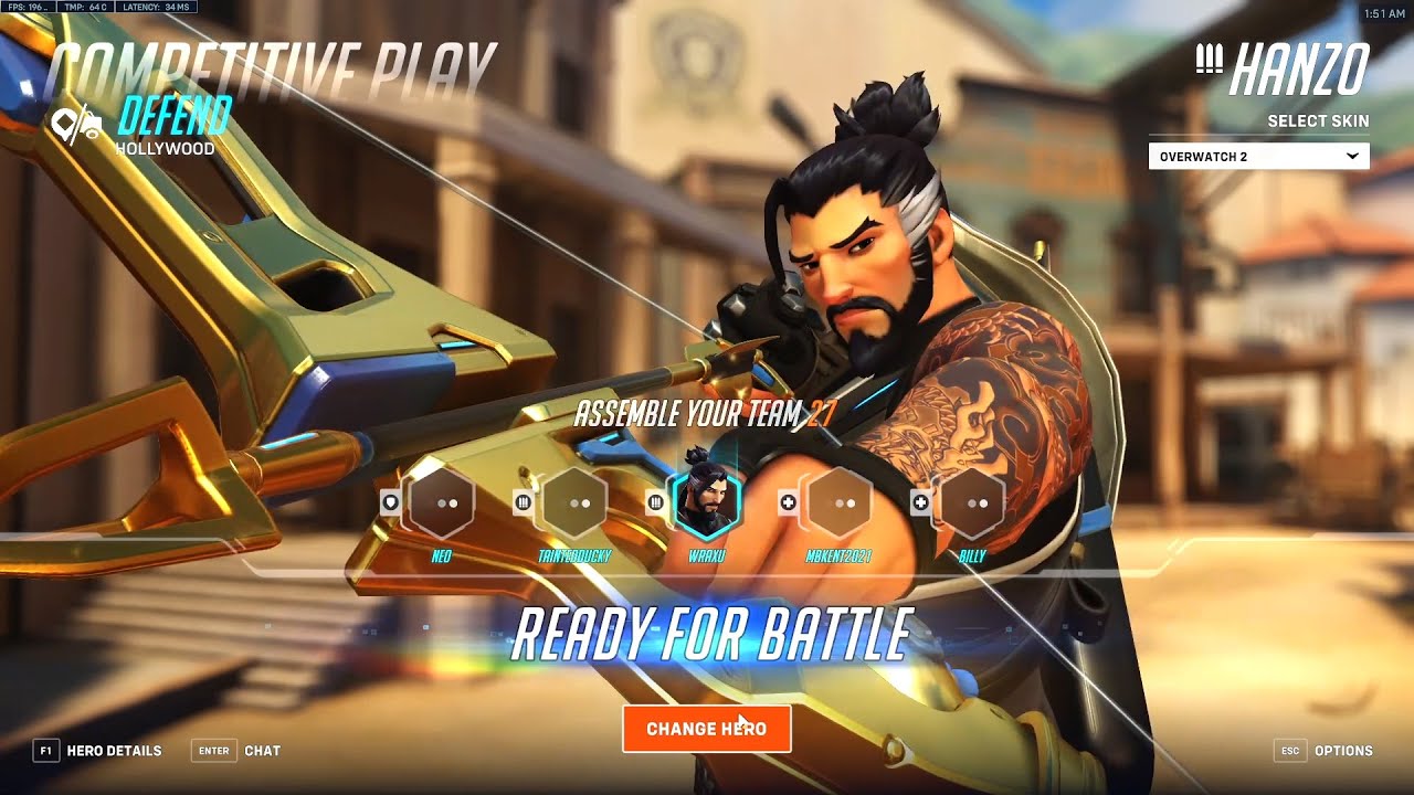 WRAXU IS BACK - HANZO OVERWATCH 2 GAMEPLAY