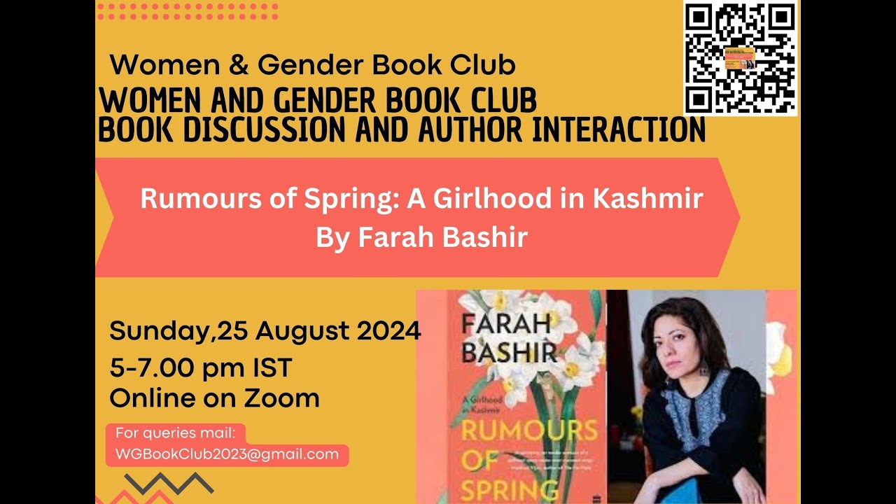 Rumours of Spring | In conversation with Farah Bashir | WGBC August 2024 Meet