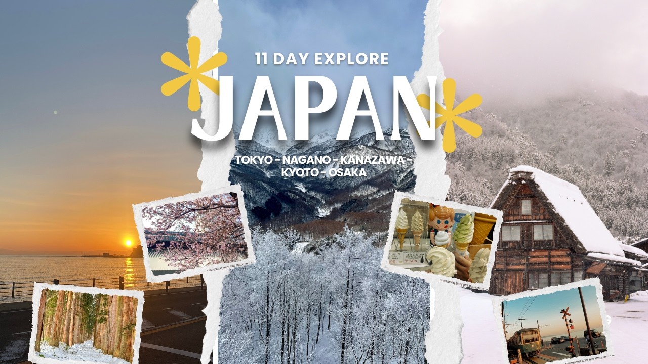 FIRST TIMER WINTER TRIP JAPAN  🇯🇵 11 DAY:  TOKYO - NAGANO - KANAZAWA - KYOTO - OSAKA