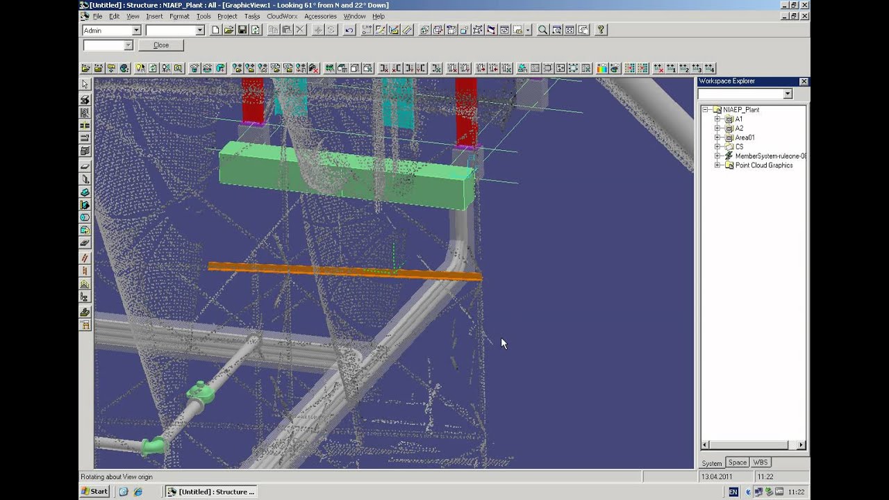 Point cloud  in Intergraph SmartPlant 3D