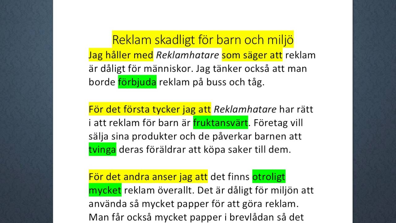 Insändare: Bort med reklam!
