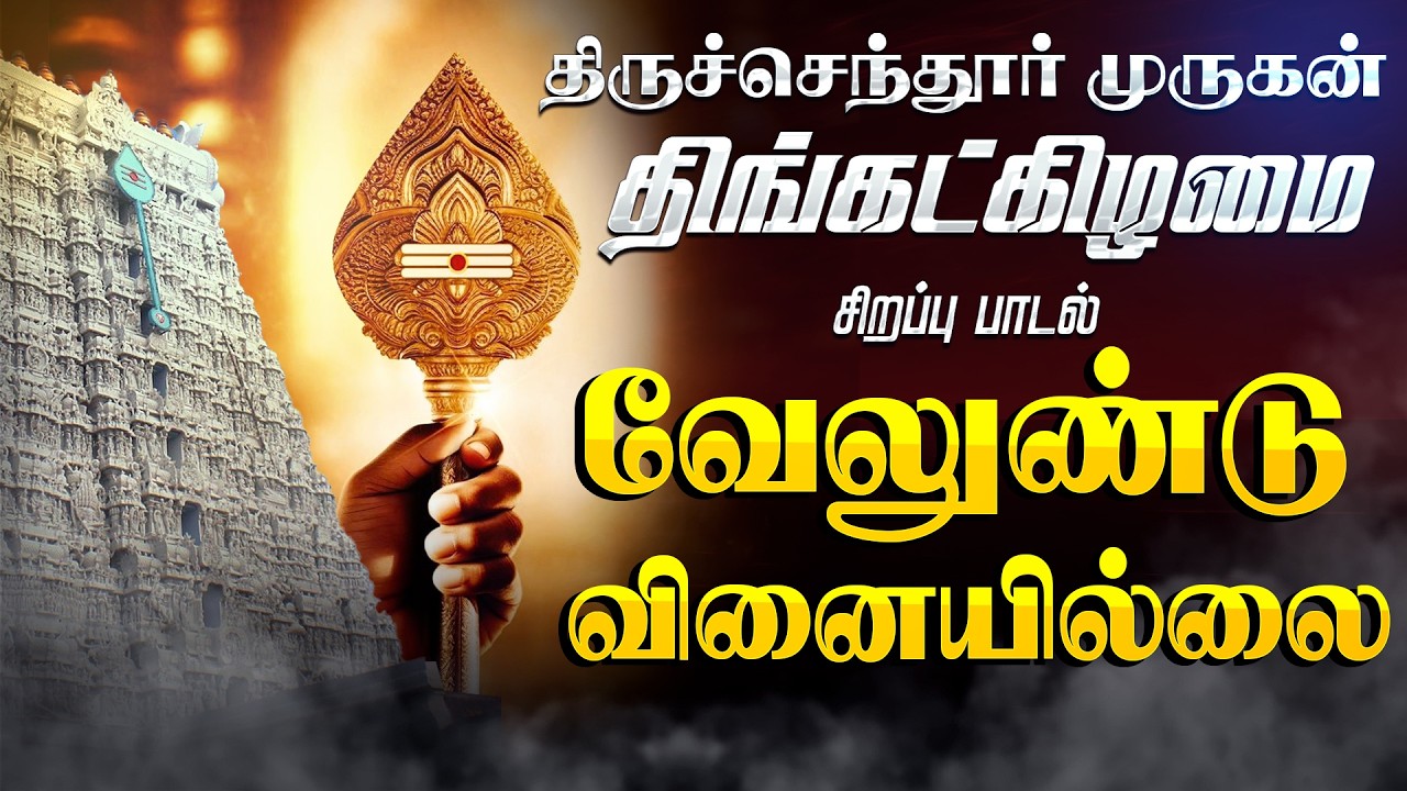 🔴LIVE SONGS | செவ்வாய்க்கிழமை அன்று கேட்க வேண்டிய வேலுண்டு வினையில்லை Murugan Song Tamil