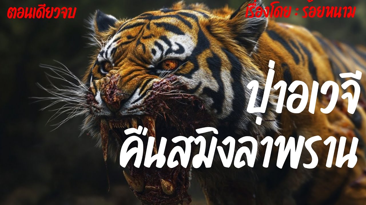 ป่าอเวจีคืนสมิงพราน - บทประพันธ์โดย : ร้อยหนาม #นิยายเสียง #ป่าเขา #เสือสมิง #นั่งห้าง 