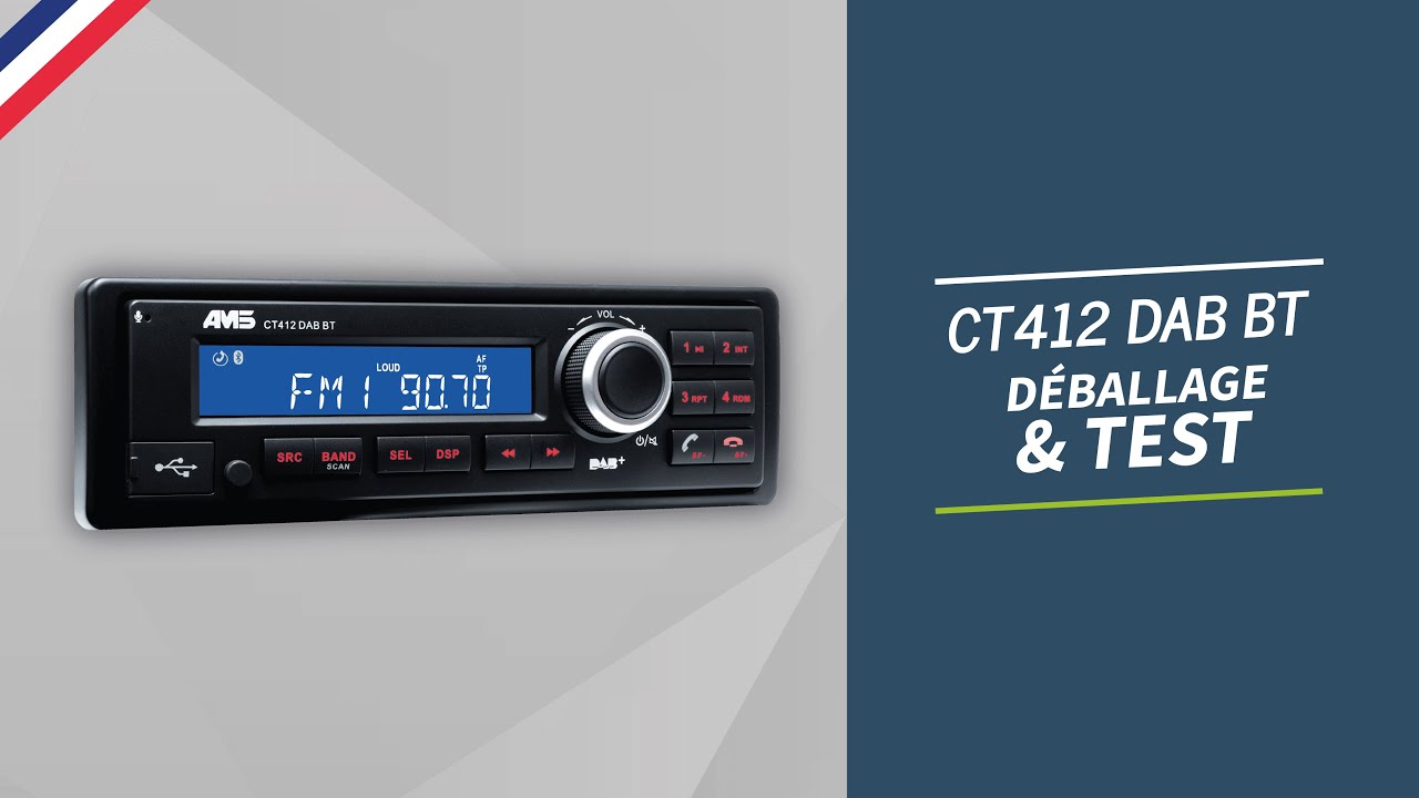 Radio Bluetooth DAB+ AMS - Déballage et test