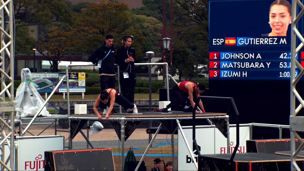 GUTIERREZ Marta - BUCIO Ella (ESP-MEX) - 2024 Parkour Worlds, Kitakyushu (JPN) Qualification Parkou