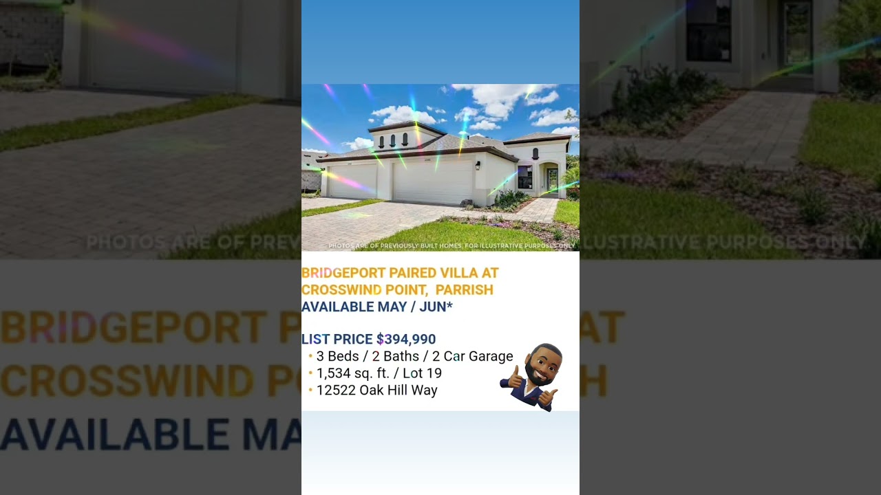 Homes by WestBay- Crosswind Point/Ranch - Parrish, FL. Quick Move-In homes. Up to $35K Flex Cash!