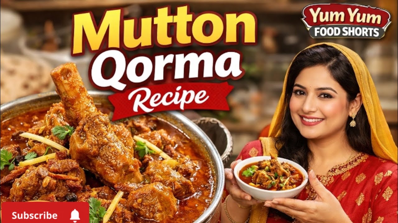 Mutton Korma Recipe l How to make mutton korma l Quick and easy recipe of mutton degi korma