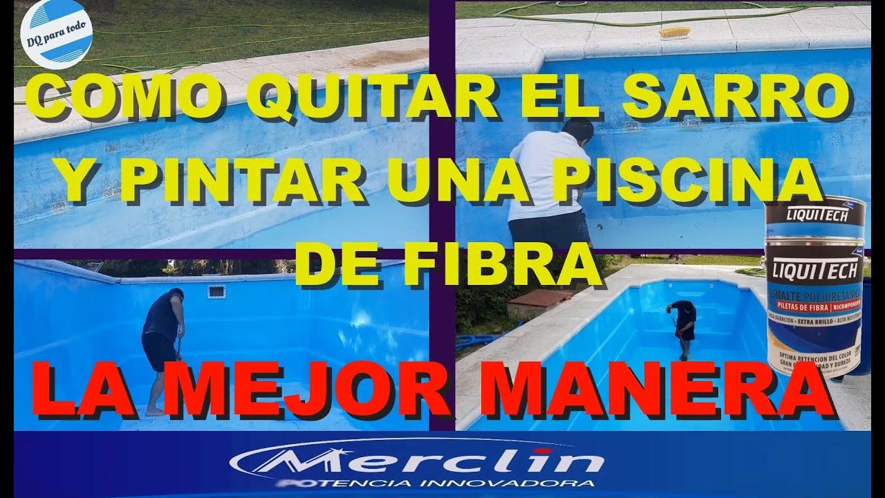 Mejor manera de Pintar una piscina de Fibra