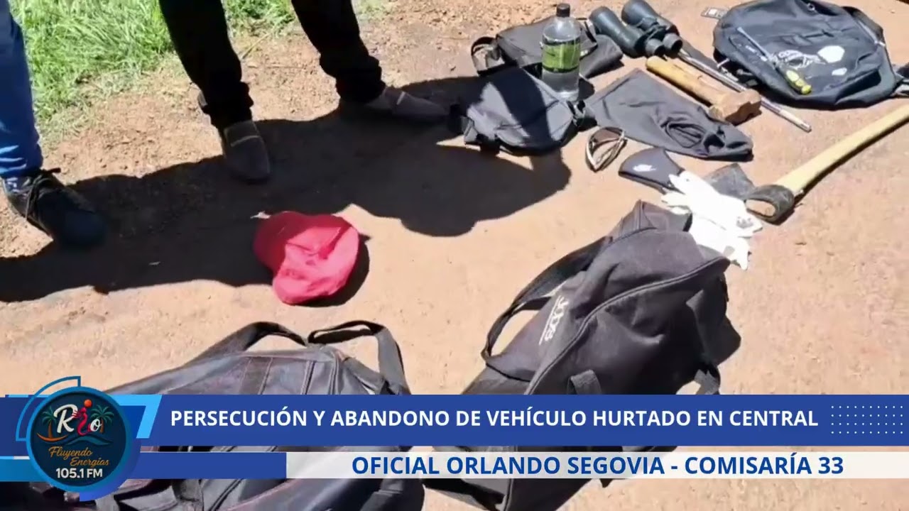 PERSECUCIÓN Y ABANDONO DE VEHÍCULO HURTADO EN CENTRAL