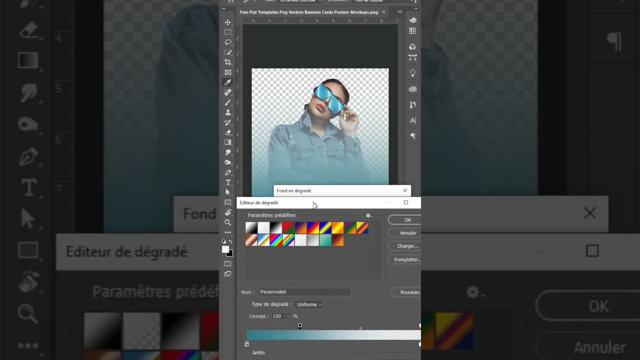 Réaliser un effet de dégradé facilement sur photoshop. 