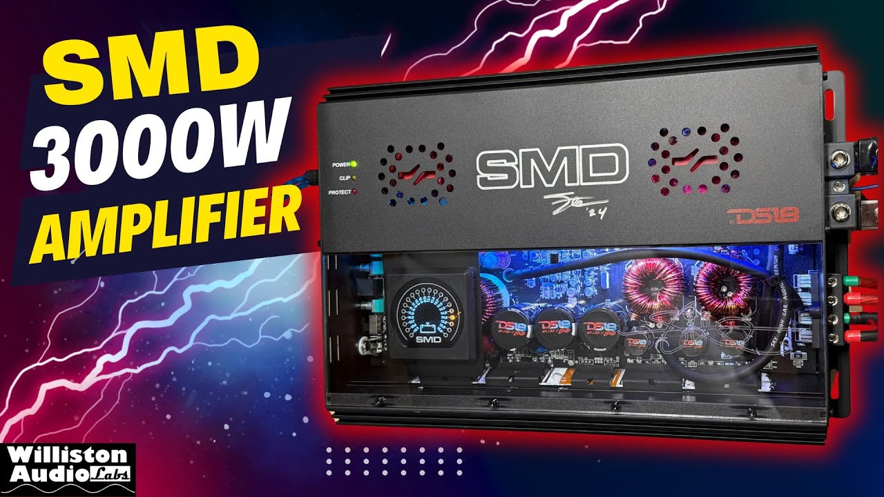 Amazing Looks and Powerful Sound - SMD 3kW Subwoofer Amp Dyno Test