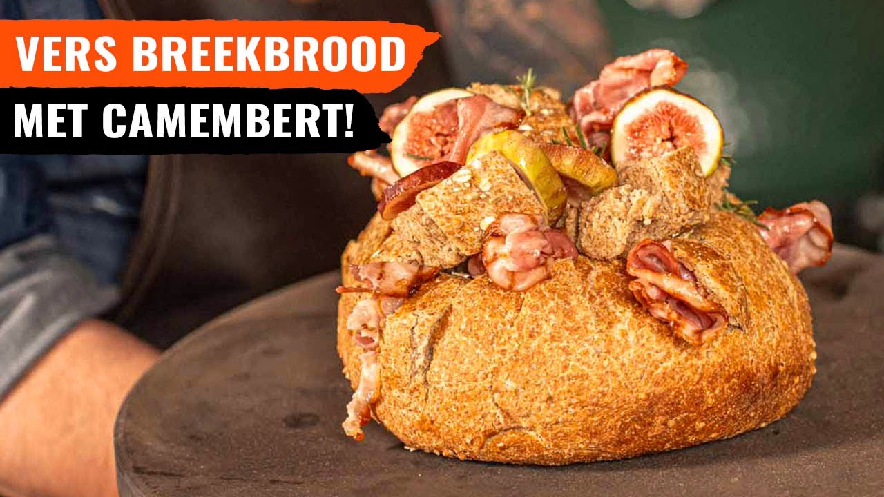 BBQ Brood, gevuld met camembert en spek! Heerlijk bij de borrel!