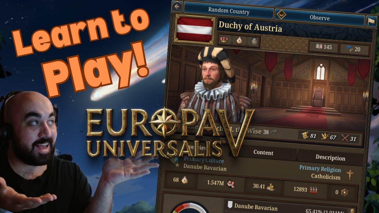 🔴 Come LEARN to Play EU5! Starting Out as AUSTRIA!