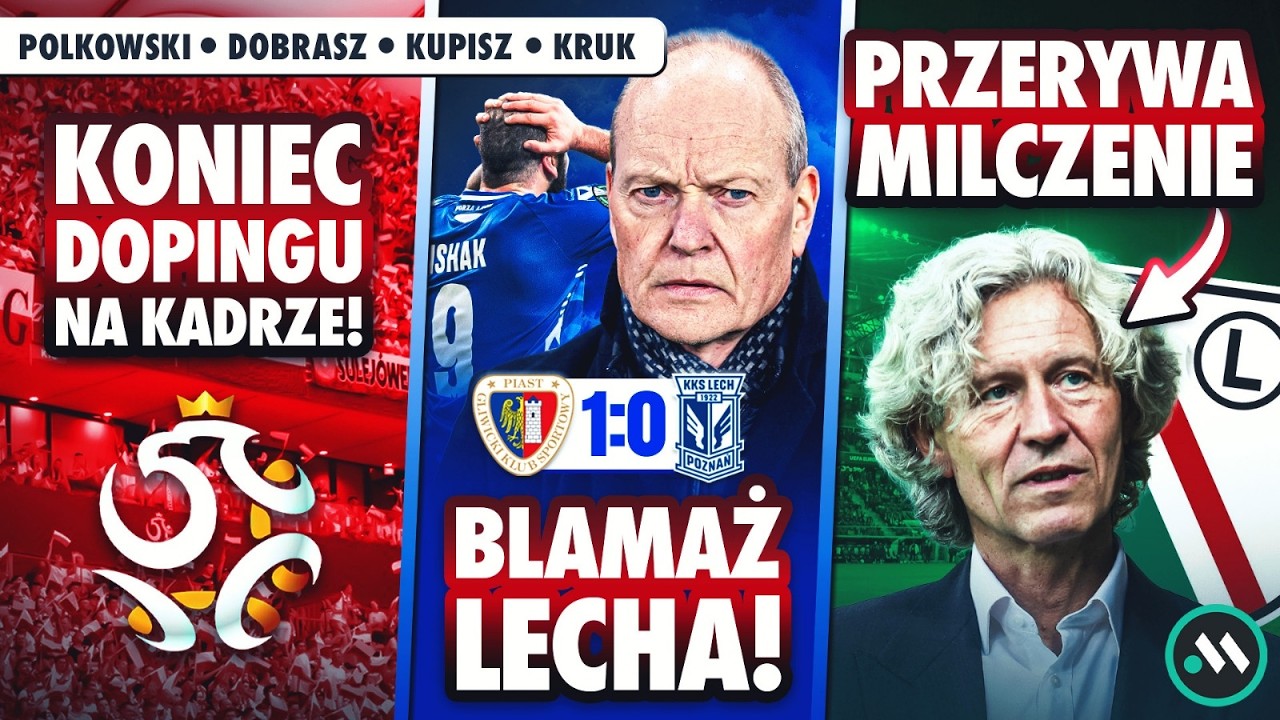 BLAMAŻ LECHA! MIODUSKI PRZERWAŁ MILCZENIE. KONIEC DOPINGU NA MECZACH KADRY 