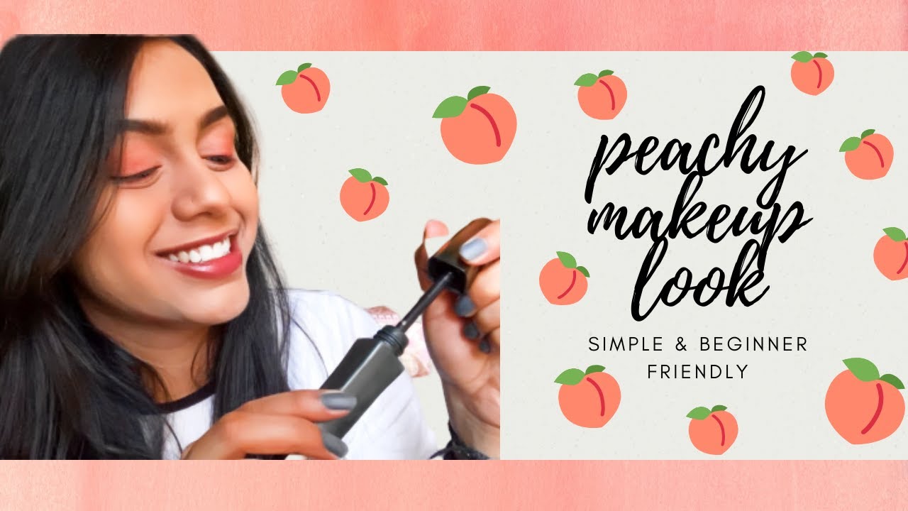 Simple Peachy Makeup Look using Nykaa's Beachside peach palette | India