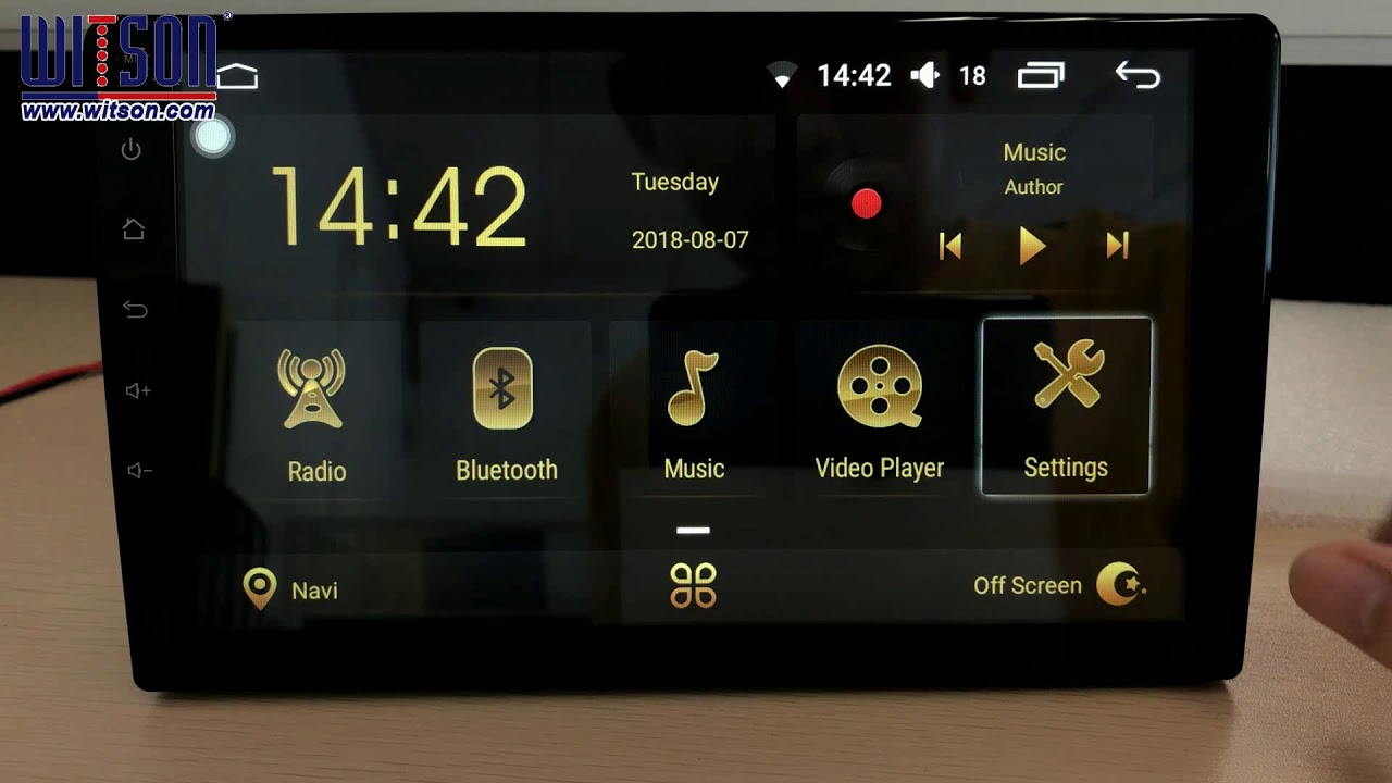 DH2000(DH2XXX)Series Android 8.0 Big Screen DVD Different UI Design-Powered by WITSON
