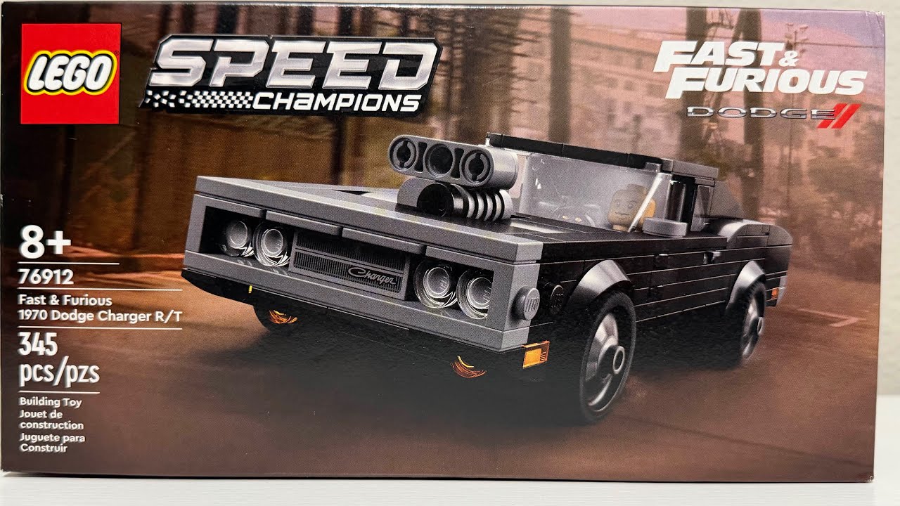 LEGO Speed champions 76912 Fast and Furious 1970 Dodge Charger R/T-Speed Build 