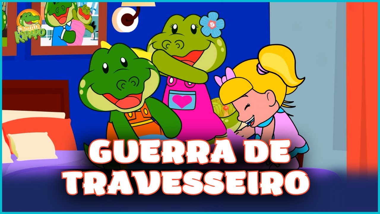 Guerra de Travesseiro | Família Kipapo | Vídeo Infantil Musical | Desenho Animado