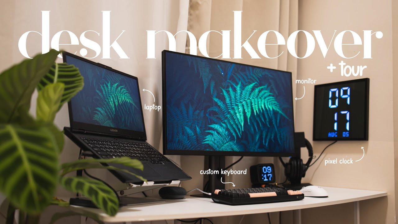 desk makeover + tour | a cozy desk that's functional (ish)