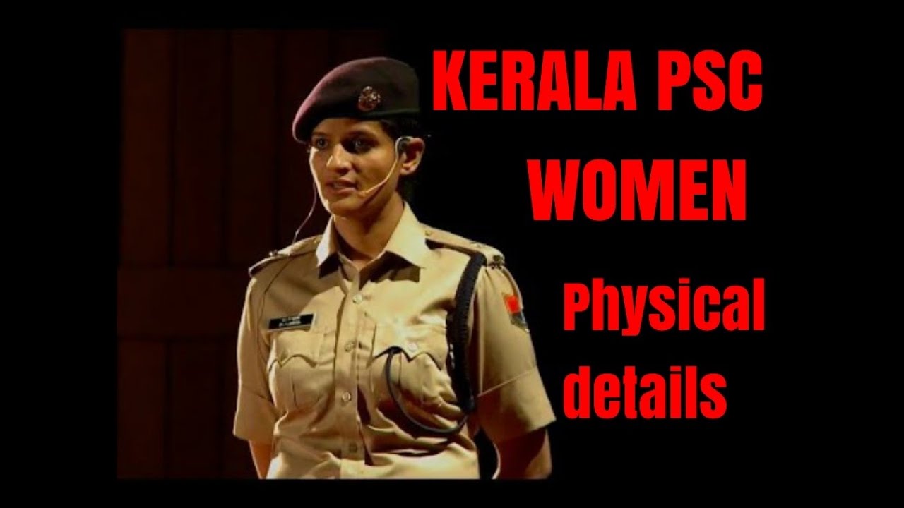 women civil police officer kerala psc physical details