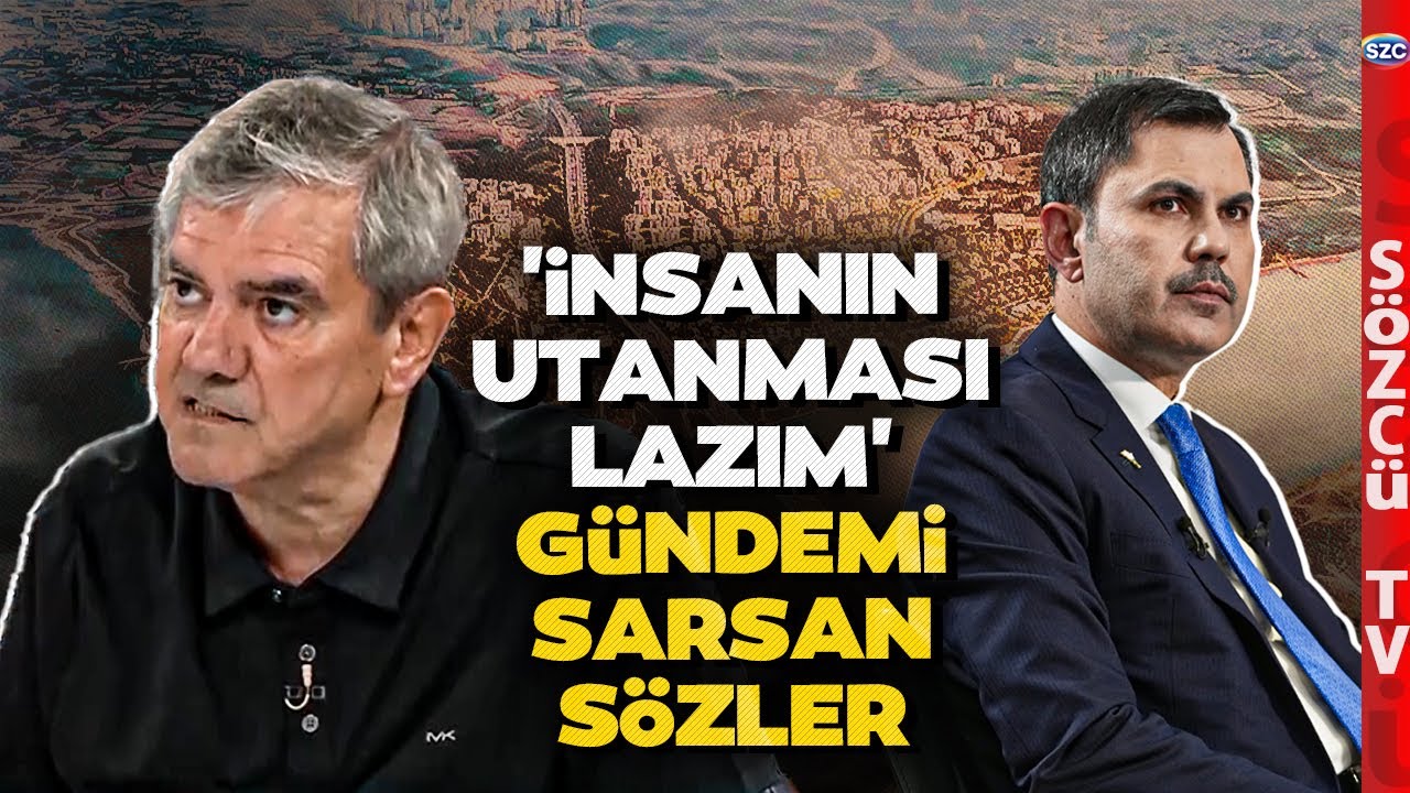 Yılmaz Özdil Canlı Yayında Murat Kurum'u Tiye Aldı! Kanal İstanbul Projesine Ateş Püskürdü
