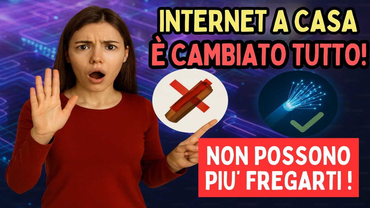 DAL 20 FEBBRAIO E' PASSATA LA NUOVA LEGGE! INTERNET A CASA: NON POSSONO PIÙ FREGARTI CON LA FIBRA!