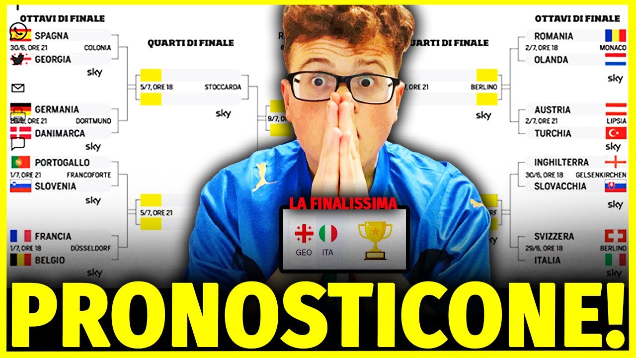 MI STO CAG*NDO ADDOSSO! PRONOSTICO TUTTO IL TABELLONE DI EURO 2024 DAGLI OTTAVI ALLA FINALE