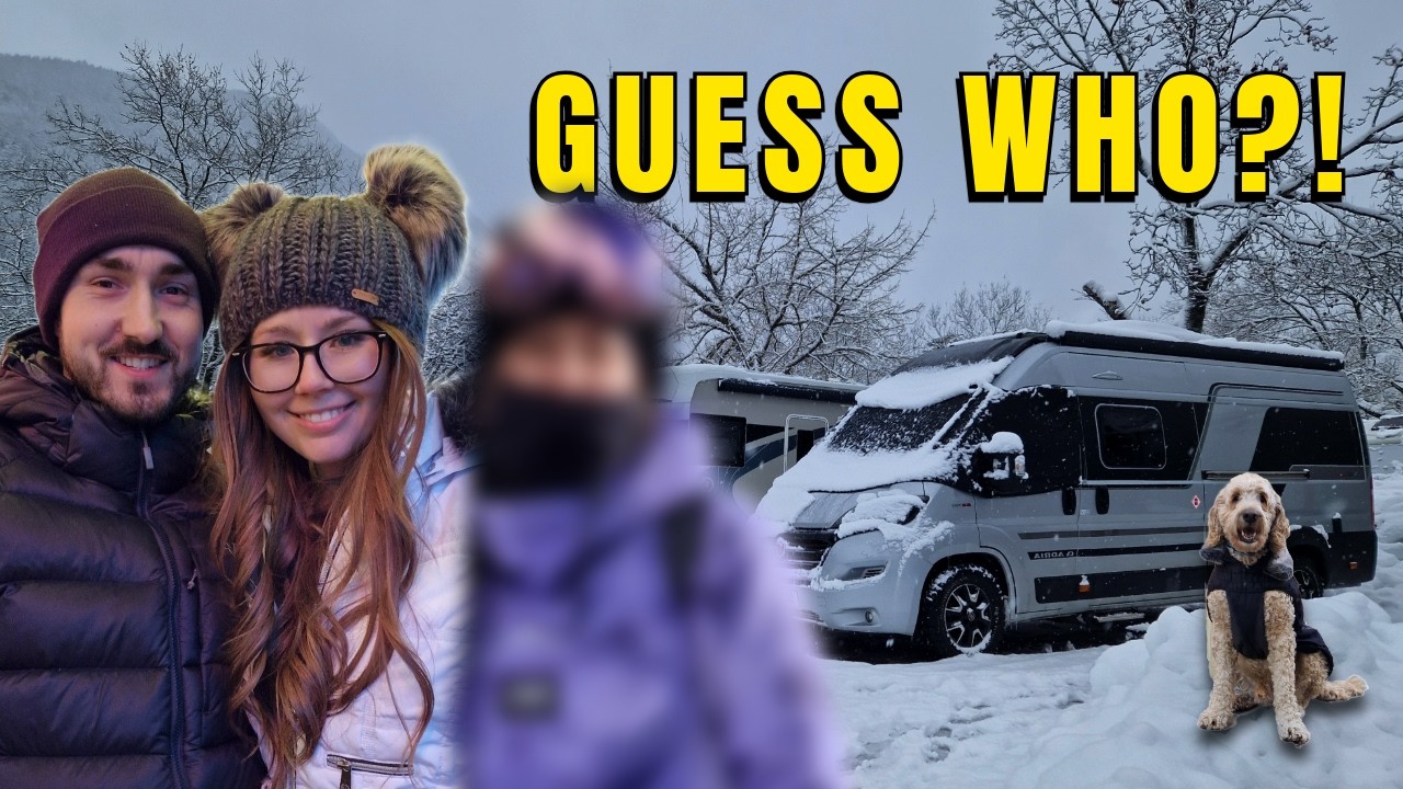 We Picked Up a Surprise Guest In The French Alps… 👀❄️ | Winter Vanlife Europe