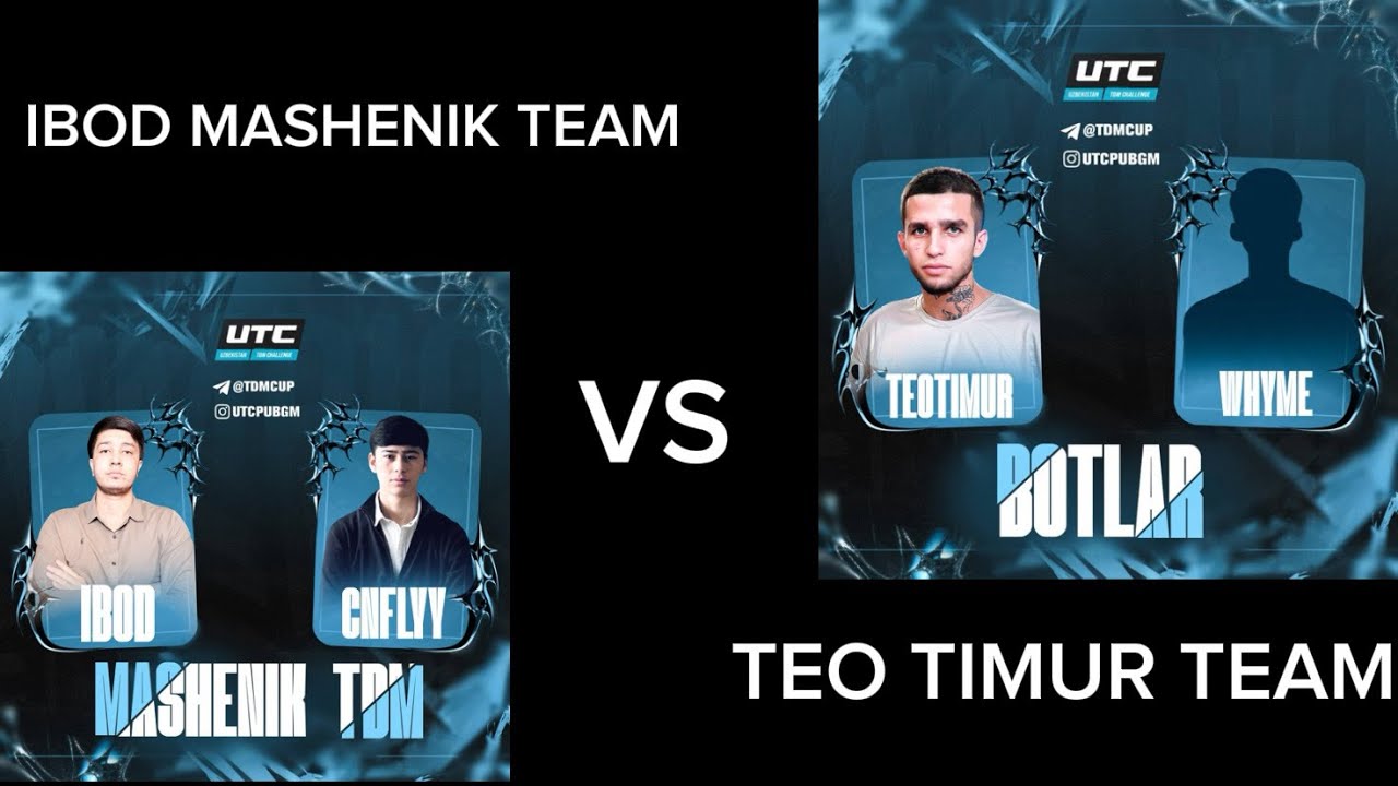 UTC Turnir TEOTIMUR VS IBODmashka 2vs2 TDM 🔥