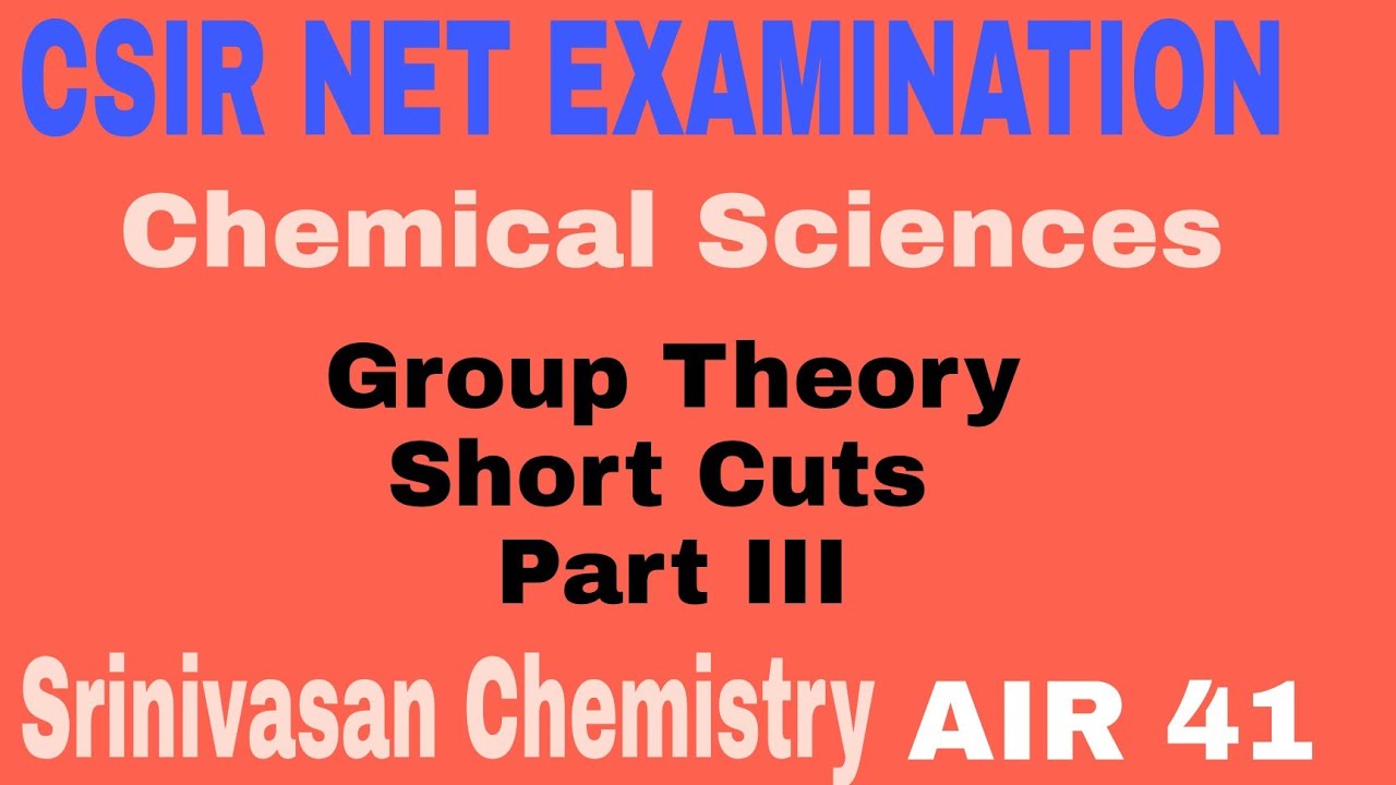 Short Cut Group Theory | Direct Product Representation |CSIR NET EXAMINATION |@Srinivasan Chemistry