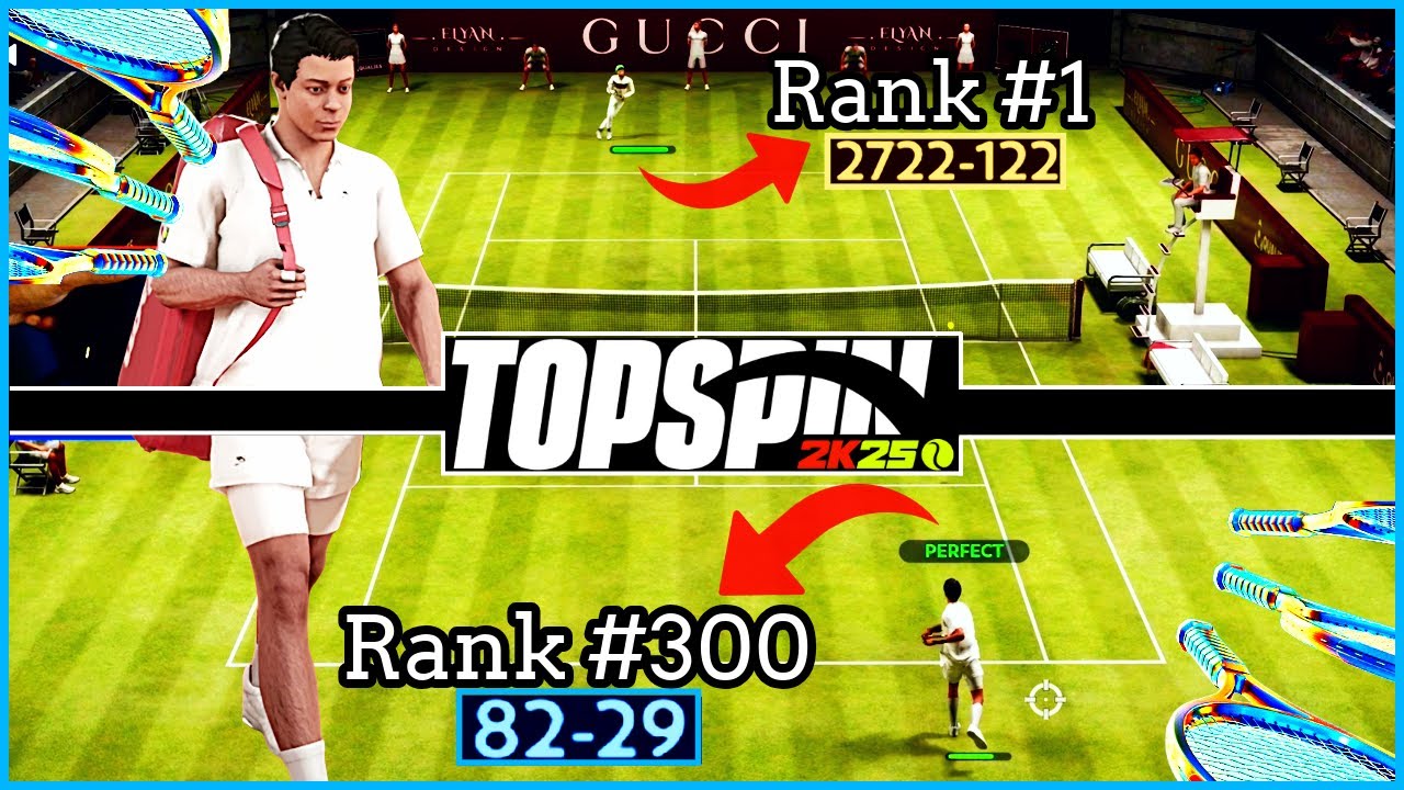 Rank 300 vs Rank 1 (96% Winrate) TopSpin 2K25 Player vs Player Gameplay | World Tour