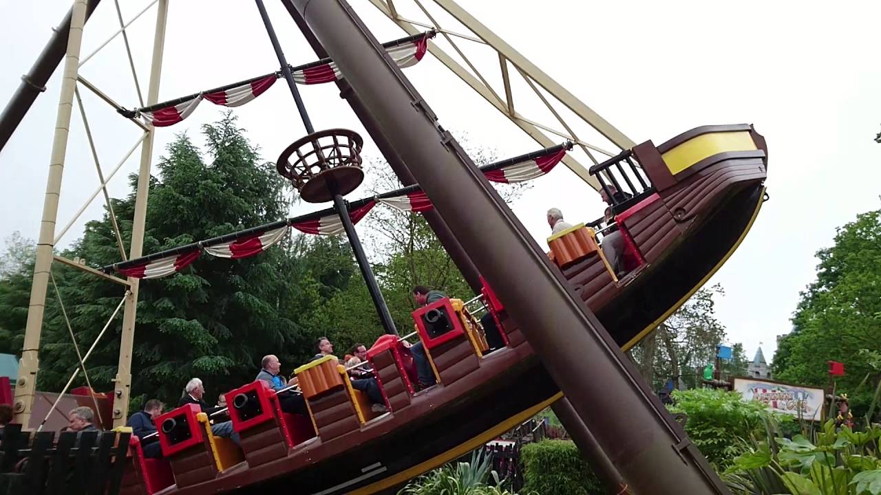Lego Jolly Rocker Pirate Ship Ride At Legoland, Windsor, June 2016