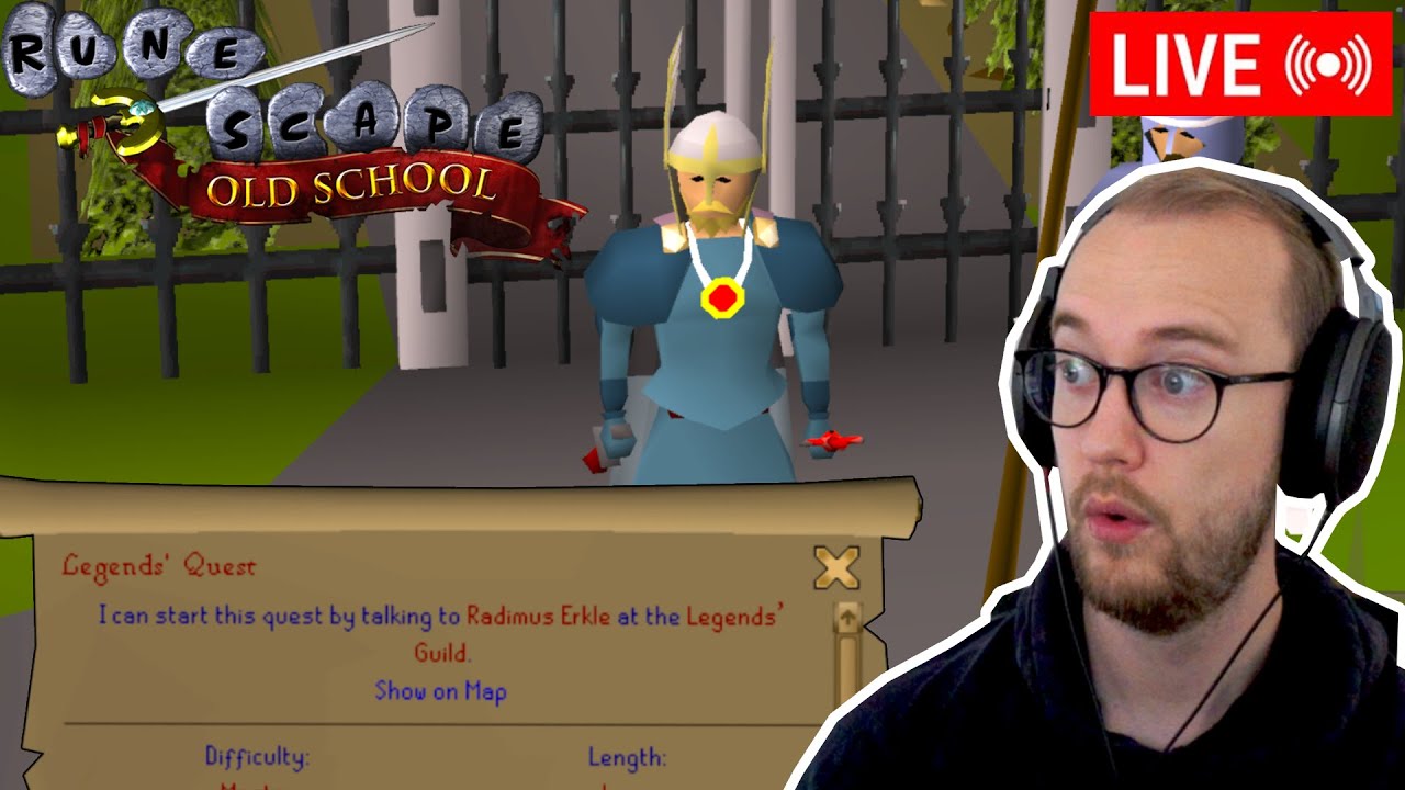 Legends Quest Today! - First Time OSRS HC Ironman Day 40