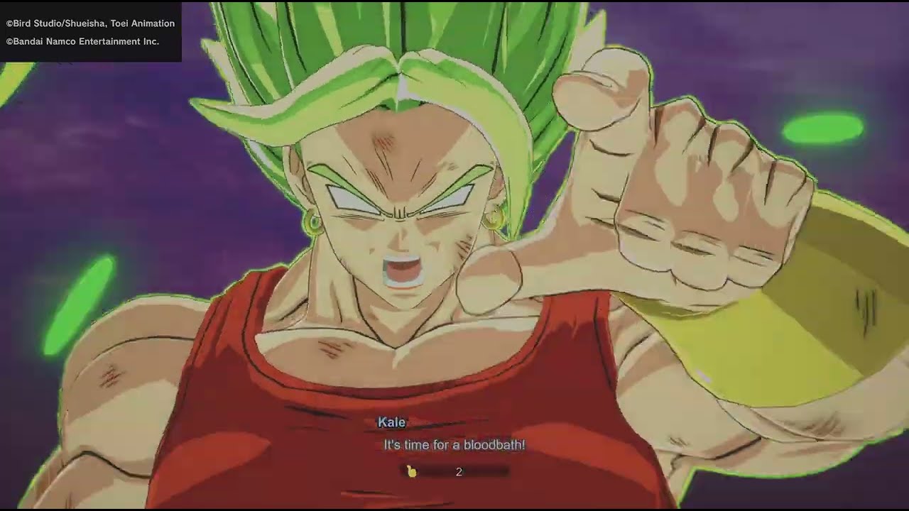 DBSZ - [330] A3 Kale went berserk! Team fell one by one! Master Roshi stepped in & said: 