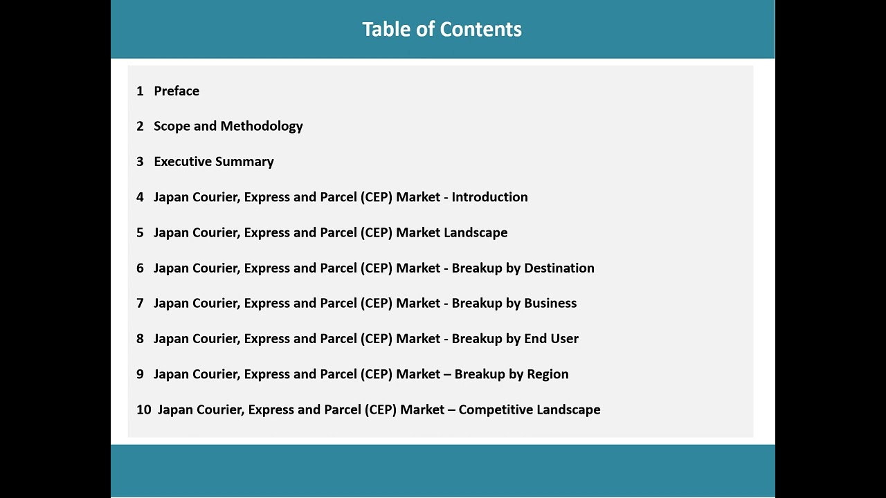 Japan Courier, Express and Parcel CEP Market Size, Share, Trends, Growth, And Forecast 2024-2032