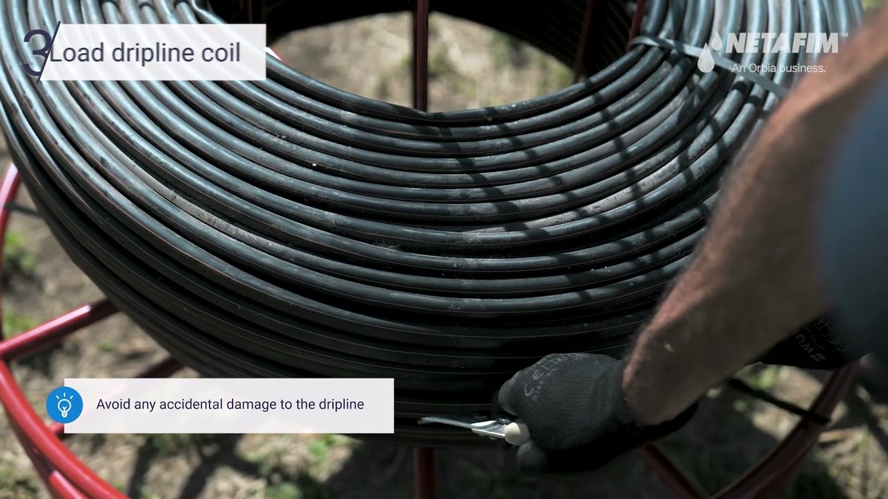 How to Lay Heavy Wall Driplines (HWD) Using a Manual Dispenser